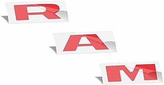 RAM Grille Emblem Overlay Decal Stickers 2025-2026 Ram 1500 (Color: Gloss Red)