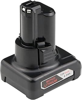 6Ah 12V BAT420 Battery Compatible with Bosch 10.8 Volt GBA12V30 BAT411 BAT411A BAT412 BAT412A BAT413 BAT413A BAT414 D-70745 2607336013 26073360