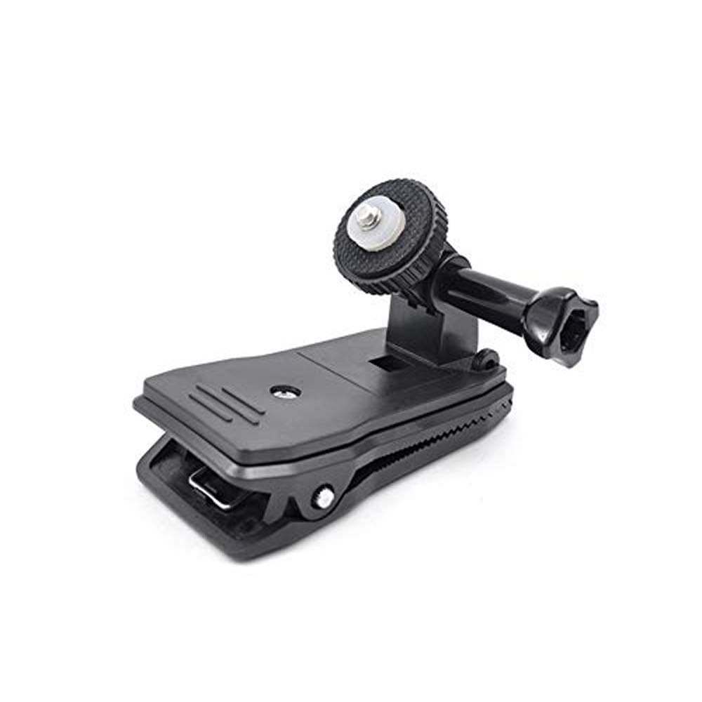 Yifant Backpack Clip Mount Stand for DJI OSMO Action/Insta 360 Camera Expansion Accessory 360° Rotated Clamp with 1/4'' Screw Adapter