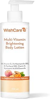 Multi-Vitamin Brightening Body Lotion - 5% Vitamin C, 5% Niacinamide(B3), Panthenol(B5), Vitamin E, Turmeric & Kakadu Plum - For Men & Women - 200 Ml
