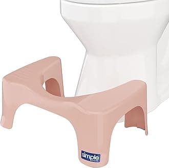 Squatty Potty Simple Toilet Stool 7-Inch in Clay – Ergonomic Bathroom Accessory for Natural Squatting Posture, Doctor Recommended, Durable Plastic Design