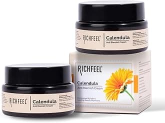Calendula Anti Blemish Overnight Cream | Power of Soothing Calendula & Clinically Potent Echinacea | For Skin prone to Acne, Blemishes & Scars | Physician Formulated 50g – Pack of 2