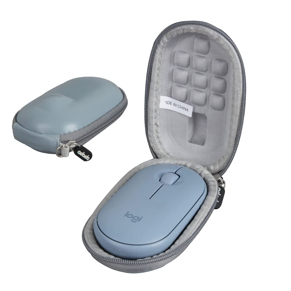 Adada Hard Travel Case for Logitech Pebble M350 Wireless Mouse (Blue)