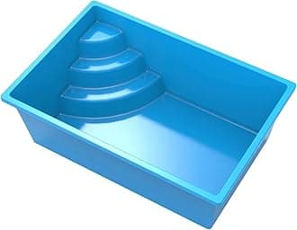 Versatile Fiberglass Pools In Ground Pools - Excellence Prefab Pools with 10 Styles and Customization Options (9.84'×6.56'×3.28')