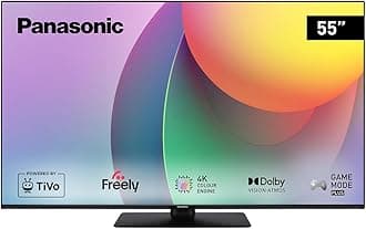 Panasonic TB-55W60AEY, W60 Series 55 inch 4K Ultra HD LED Smart TV, 2024, Freely, TiVo, 4K Colour Engine, Dolby Vision & Atmos, For An Exceptional Visual Experience