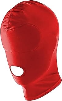 Full Cover Hood Mask Elastic Breathable Head Mask Sexy Balaclava Opened Mouth Show Eyes Face Cover Hood Unisex Headgear for Adult Couple Game Halloween Cosplay Costume Carnival Night Club Role Playing