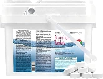 Xugend 2 Lb Spa Bromine Tablets for Spa Hot Tub Bromine Tabs Long-Lasting 1" Brominating Tablets for Pools 1 Inch
