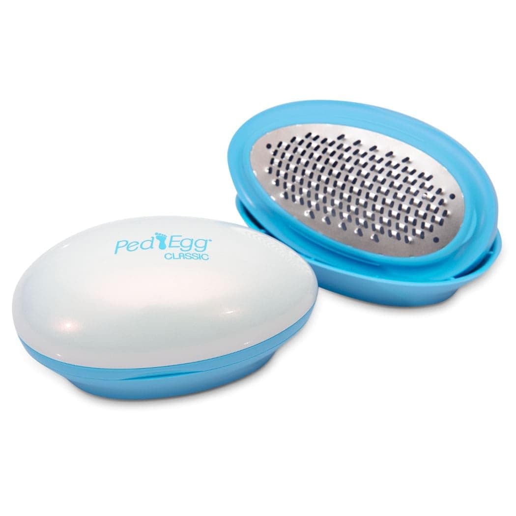 PedEgg Foot File – Traps Shavings Inside for Mess-Free Use – Painless Callus Remover with Ergonomic Handle for Tough, Dry Skin & Smooth, Soft Feet