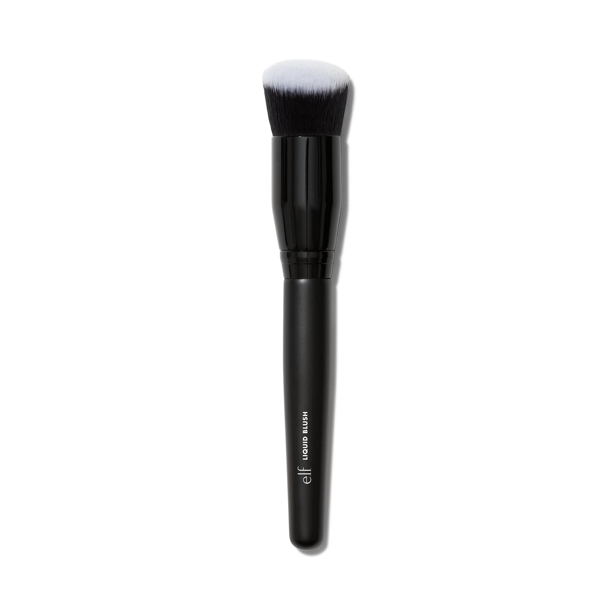 e.l.f. Camo Liquid Blush Brush, Angled Blush Brush Ideal For Applying & Blending Colors On Cheeks, Soft, Dense Bristles, Vegan & Cruelty-free