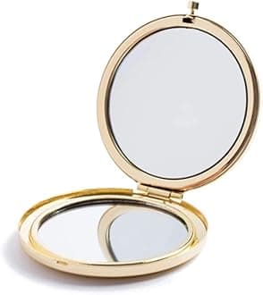 MIHAGUTY Magnifying Compact Mirror for Purses with 2 x 1x Magnification, Folding Mini Pocket Double Sided Travel Makeup Mirror,Perfect for Purse, Pocket Mirror for Gift