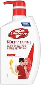 LIFEBUOY Antibacterial Body Wash, Total 10, for 100% stronger germ protection* & hygiene, 500ml