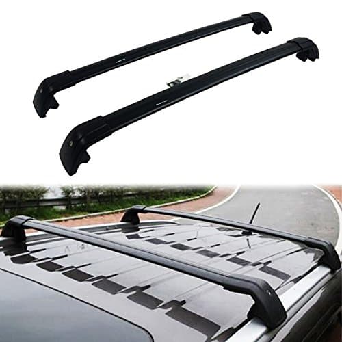 HEKA Lockable Cross Bar for Audi Q3 2012-2017 Roof Rack Rail Black