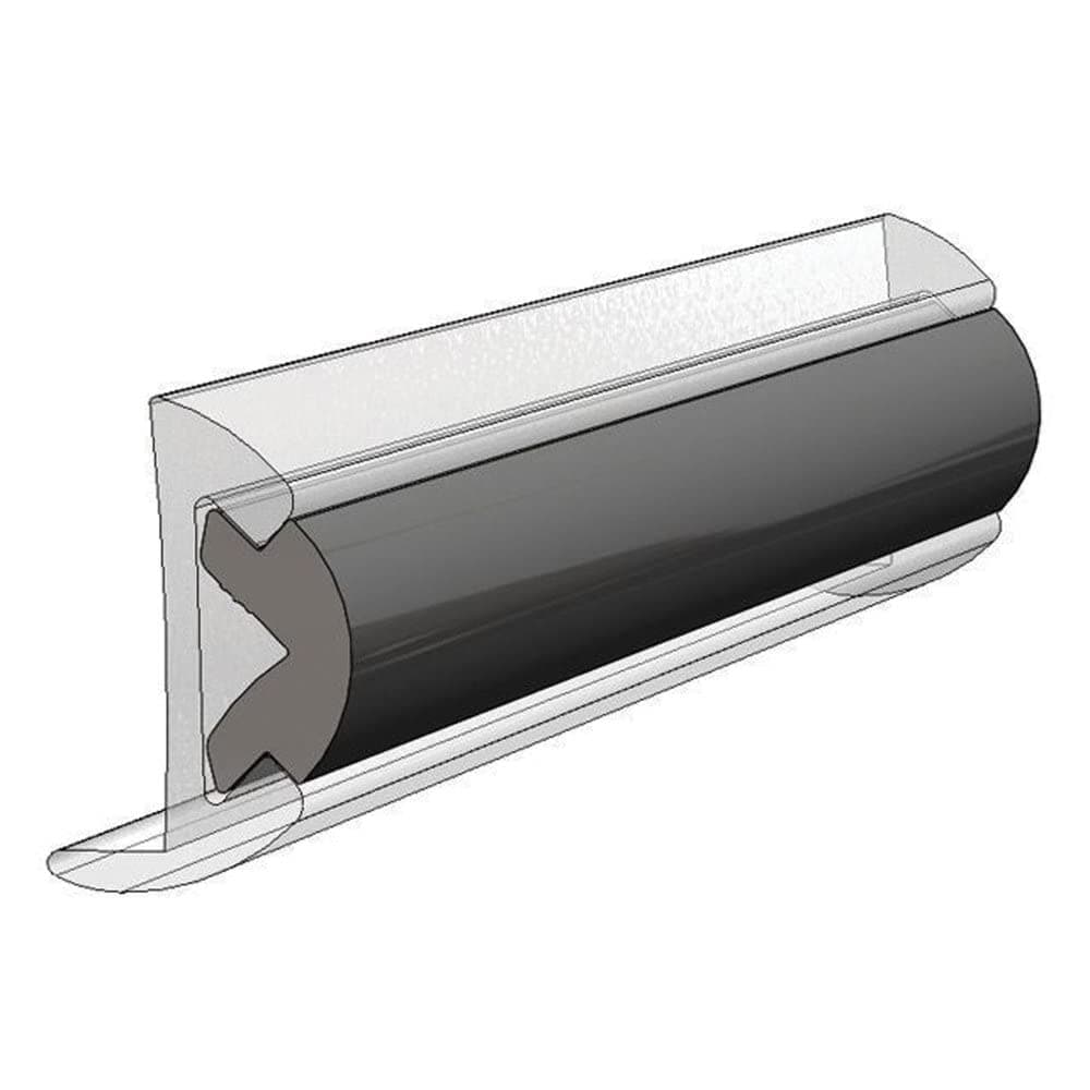 V12-4155BKA50-1 Flexible Rub Rail Vinyl Insert - 3/4" x 3/8"