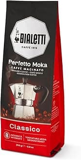 Bialetti Perfetto Mocha Classico (Powder / Fine Grind / 8.8 oz (250 g)) Italian Coffee, Espresso, Coffee Beans