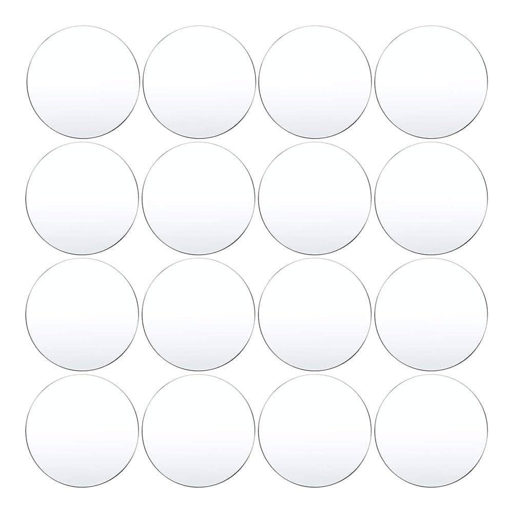 JZS Clear Acrylic Circles Blanks Acrylic Discs Transparent Plexiglass Disk Round Acrylic Sheet for DIY Projects and Crafts,10cm,16PCS