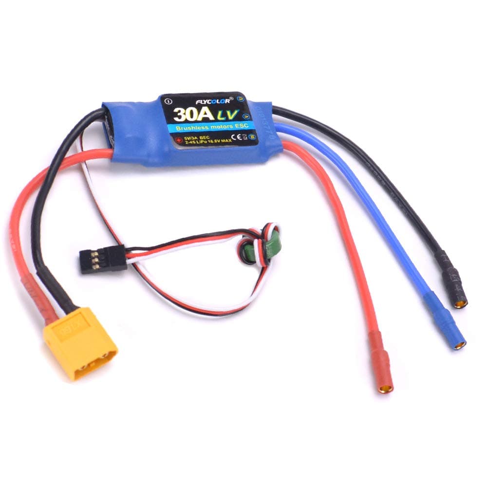 YoungRC 30A ESC RC Brushless Motor Electric Speed Controller 3A UBEC with XT60 & 3.5mm bullet plugs