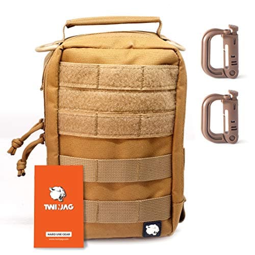 TwinJag Tactical Admin Molle Pouch - Resistant and Compact EDC Organizer - WaterResistant Gadget Utility Military Gear