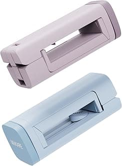 MiiKARE Travel Essentials Airplane Phone Holder, Universal Handsfree Phone Mount for Flying with 360 Degree Rotation, Travel Must Haves Phone Stand for Desk, Tray Table, Purple&Blue