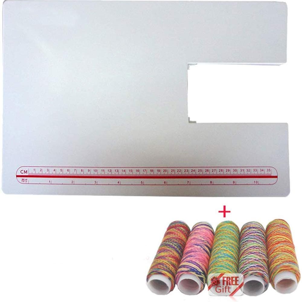 Extension Table for Singer Sewing Machine 4411 4423 4432 5511 5523 5Rolls Rainbow Threads As Gift