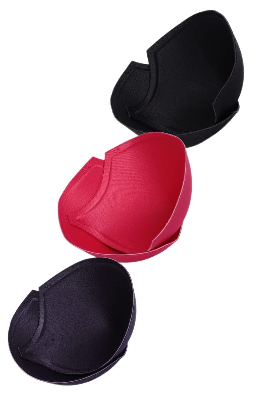 Amour Secret Women's Polyester Full Cup Enhancer Foam Bra Insert Pad RK001 (Pack of 3 Pair)