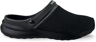 KazarMax mens Black Blue Ombre Clog