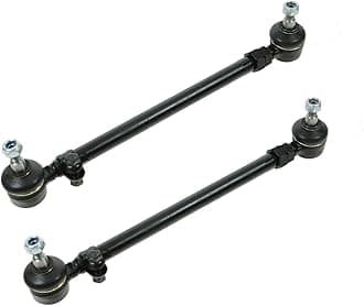 Front Inner and Outer Tie Rod Set Compatible with 1977-1983 Mercedes-Benz 240D 1978-1981 280CE 1977-1981 280E 1978-1985 300CD 1977-1985 300D 1980-1985 300TD 1977-1979 450SEL
