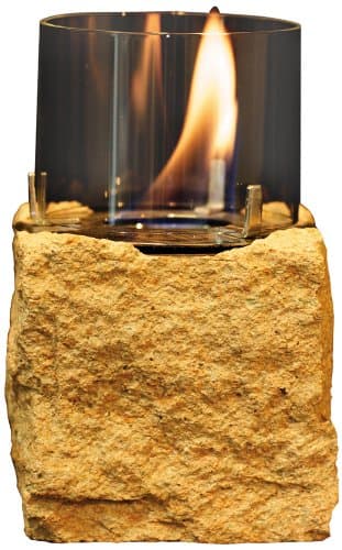 Clima Qua 77616 Vega Table Flame Bio Ethanol Fire Sandstone