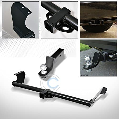 HS Power Black Finished Class 3 Trailer Hitch Loaded Ball Bumper Tow Kit 2" 1999-2016 for Honda Odyssey