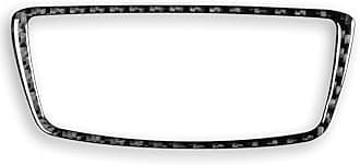 Real 3K Black Carbon Fiber Car Driver Side Headlight Switch Panel Dim Light Control Frame Trim Sticker Auto Interior Accessories Compatible with BMW X1 F48 F49 2016-2022/X2 F39 2018-2022