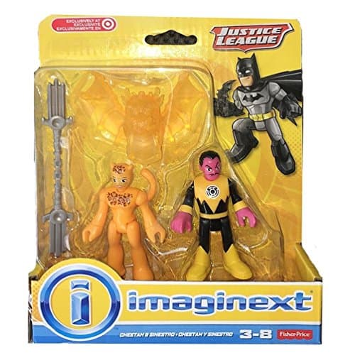 Imaginext, DC Comics Justice League, Cheetah and Sinestro Figures, 3 Inches