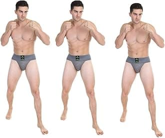 Tokyo Men's Gym Supporter – Stretchable Cotton Sports Underwear for Men for Cricket, Running, Workout & Gym | Quick Dry, Moisture Wicking, Breathable Athletic Innerwear Briefs – Black