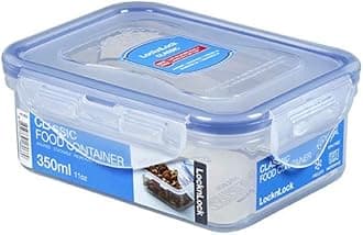 LocknLock Rectangular 350ml (135 x 102 x 52 mm), Clear/Blue