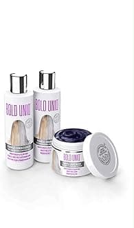 Purple Shampoo, Conditioner & Mask Trio Gift Set. Removes Brassy Yellow Tones. Lightens Blonde, Platinum, Ash, Silver & Grays. Paraben & Sulfate Free. PETA Approved Cruelty-free and 100% Vegan.