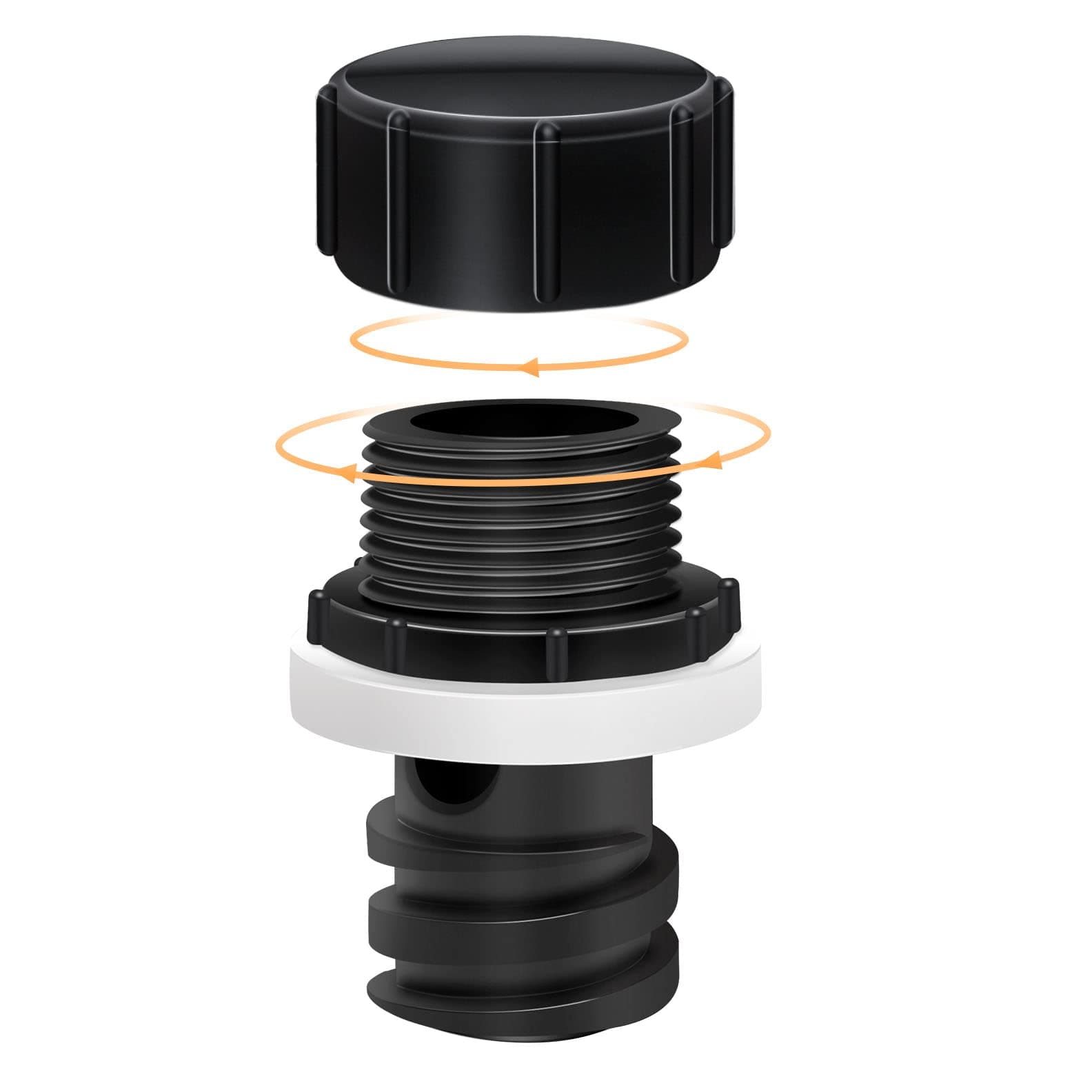 Poweka Cooler Drain Plug Hose Connection Compatible with Yeti Cooler,Cooler Drain Plug Replacement for Yeti's Line of Roadie, Tundra, and Tank Coolers,Coolers Leak-Proof Accessories