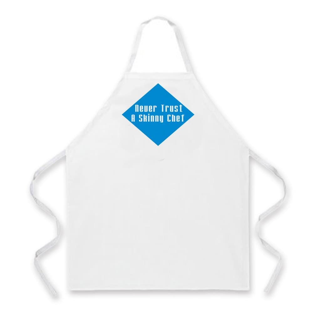 Coolflye 100% Polyester Kitchen Apron, Machine Washable Apron, Never Trust