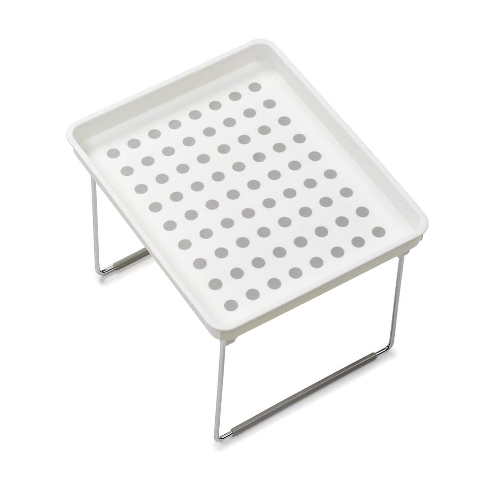 madesmartSmall Stacking Shelf, 9.38 x 7.63 1.5 inches, White