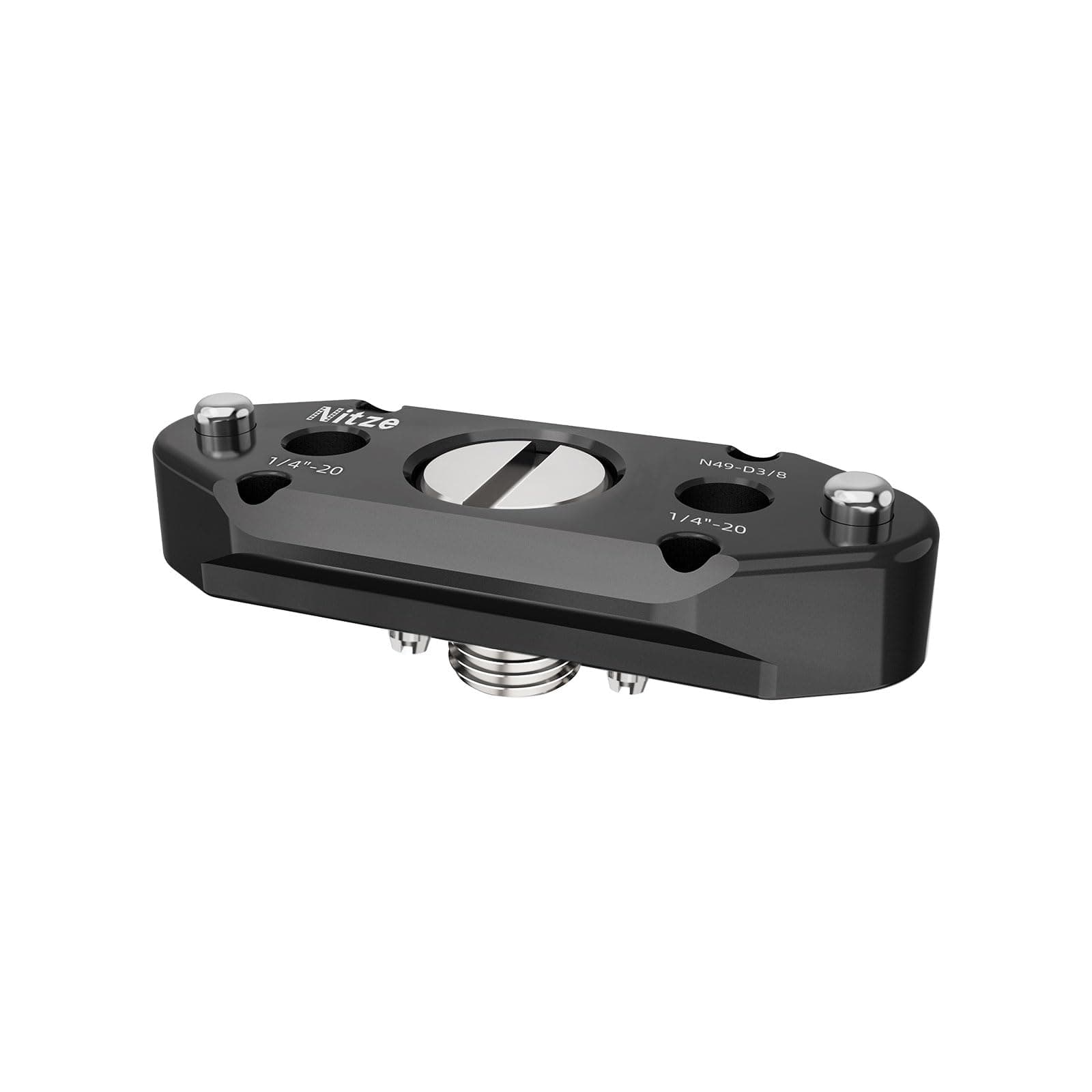 Nitze NATO Rail with 3/8” Screw with Removable Locating Pins - N49-D3/8
