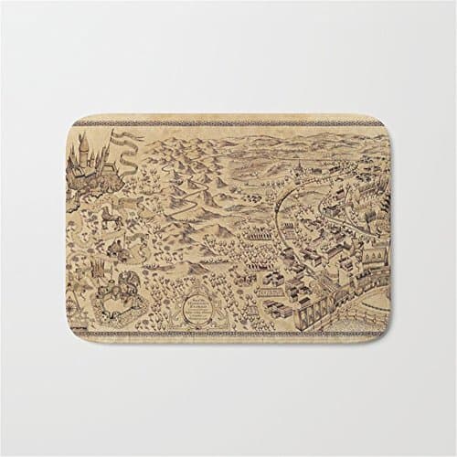 Marauder's Map (Complete) Bathroom Bath Door Mat Rug 16×24 inch