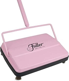 Fuller Brush Electrostatic Carpet & Floor Sweeper - 9" Cleaning Path Pink 144-501436649