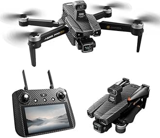 AE86 PRO MAX+, Lightweight 3x Mechanical Gimbal Mini Camera Drone with 8K HDR Video, 48-mins Flight Time, 2 Intelligent Flight Battery Plus for up to 59055ft (18km) Video Transmission, True Vertical Shooting, GPS Auto Return Integrated, Remote Controller Used as Pad
