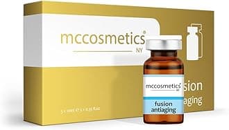 NY | Fusion Antiaging Solution | DMAE, Panthenol, Organic Silicon, Asian Centella | 5 x 10ml Vials | Made in Spain