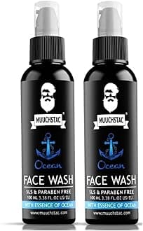 Ocean Face Wash for Men | Fight Acne & Pimples, Brighten Skin, Clears Dirt, Oil Control, Refreshing Feel - Multi-Action Formula (100ml (Pack Of 2))