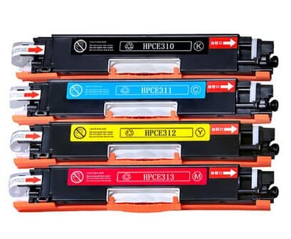 1 Set 4 Pcs For HP CE310A CE311A CE312A CE313A Toner Cartridge for HP LaserJet CP1025/CP1025nw;M175a/M175nw/M275MFP Laser Printer Toner Cartridge