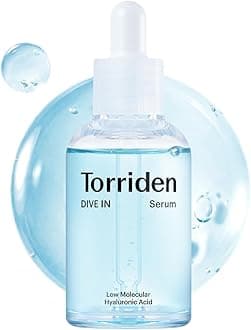Torriden DIVE IN Hyaluronic Acid Serum for Deep Hydration | Korean K-Beauty Glass Skin Plump Glow | Lightweight Fast-Absorbing Face Serum 50ml (1.69 fl.oz.)