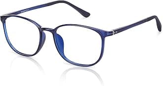 LENSKART BLU | Zero Power Blue Cut Computer Glasses | Anti Glare, Lightweight & Blocks Harmful Rays | UV Protection Specs | Men & Women | Medium | LB E13528