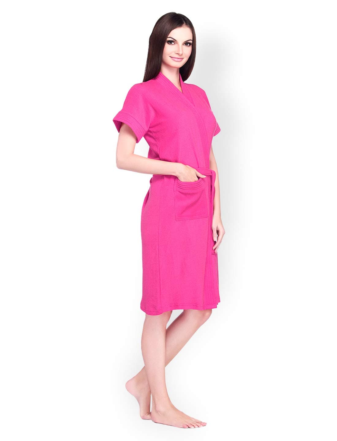 TRENDAL BATH ROBE 100% COTTON (MAGENTA)