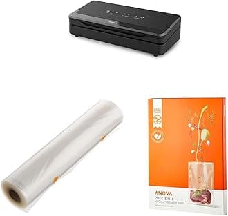 Anova Culinary Precision Vacuum Sealer Pro, Bags (Rolls & Pre-cut), Clear, ANBR01