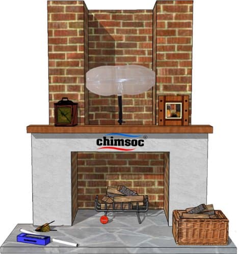 CHIMSOCBalloon for Chimney - (Small Rectangle - 38cm x 23cm (15" x 9"))
