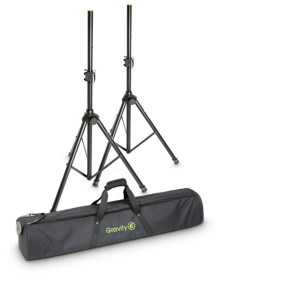Gravity SS 5211 B Set 1-Set of 2 Speaker Stands with Bag (GSS5211BSET1)