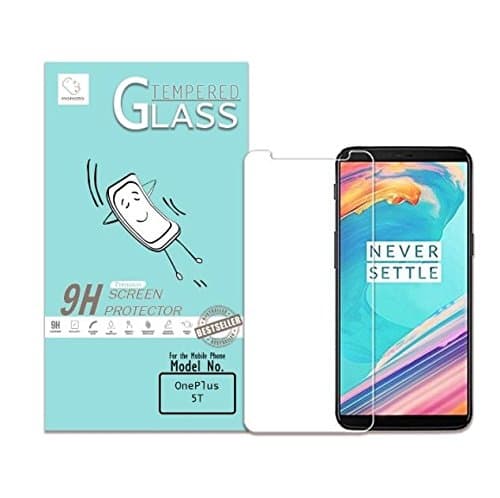 MOMOTO OnePlus 5T Tempered Glass Screen Protector, Full Glue Screen Protector - Transparent